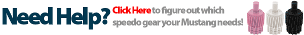 Mustang Speedo Gear Application Guide